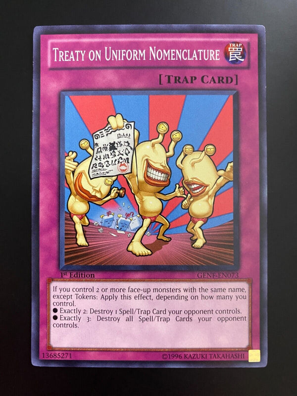 Yugioh Treaty on Uniform Nomenclature GENF-EN073 Common 1st Edition NM/MINT