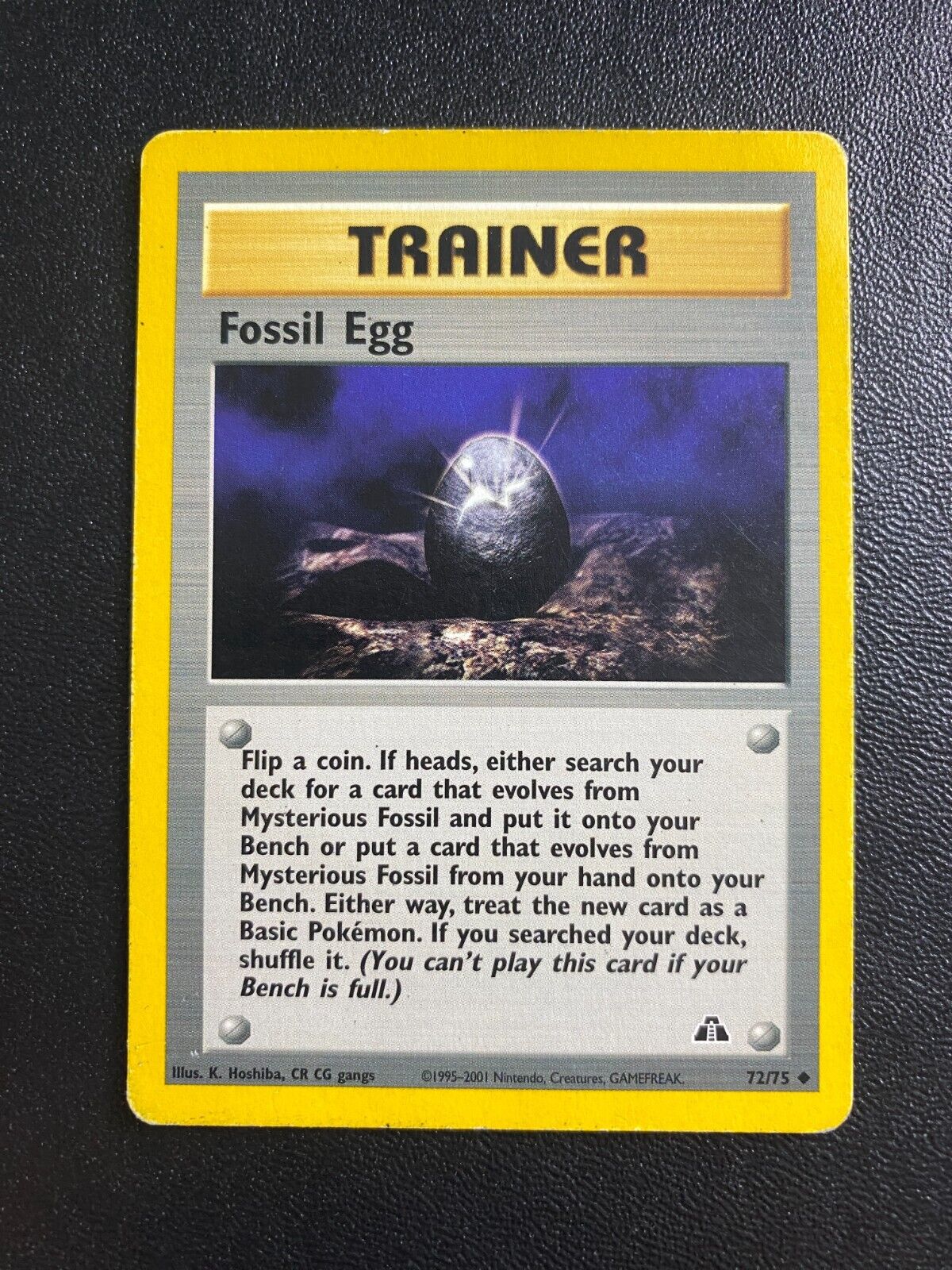 Pokemon Fossil Egg 72/75 Neo Discovery HP/MP