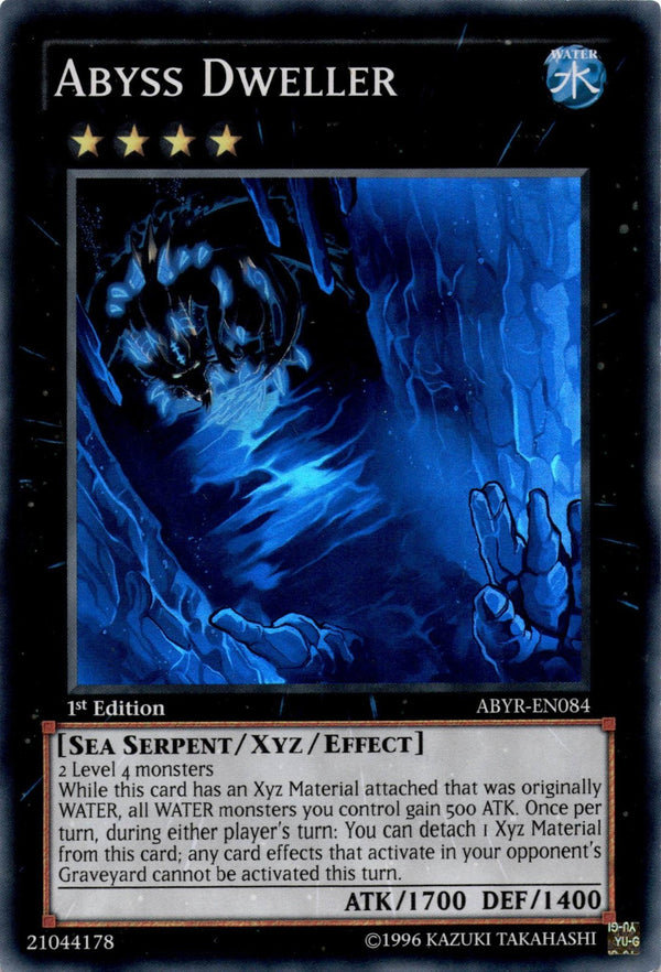 Yugioh Abyss Dweller ABYR-EN084 Super Rare 1st Edition LP