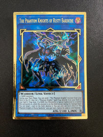 Yugioh The Phantom Knights of Rusty Bardiche MAGO-EN040 Premium Gold Rare 1st NM