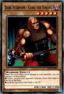 Yugioh Dark Scorpion - Gorg the Strong DCR-EN060 Common Unlimited Edition NM