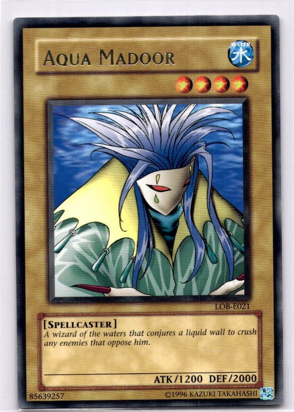 Yugioh Aqua Madoor LOB-E021 Rare Unlimited Edition NM