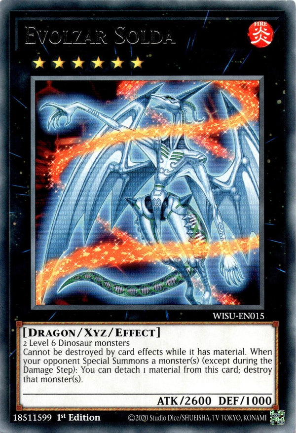 Yugioh Evolzar Solda WISU-EN015 Rare 1st Edition NM