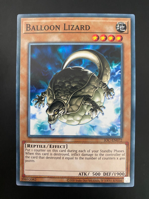 Yugioh Balloon Lizard IOC-EN072 Common Unlimited Edition NM/MINT