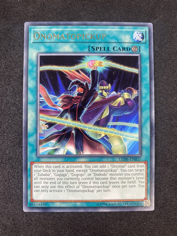 Yugioh Onomatopickup LED6-EN037 Rare Unlimited NM