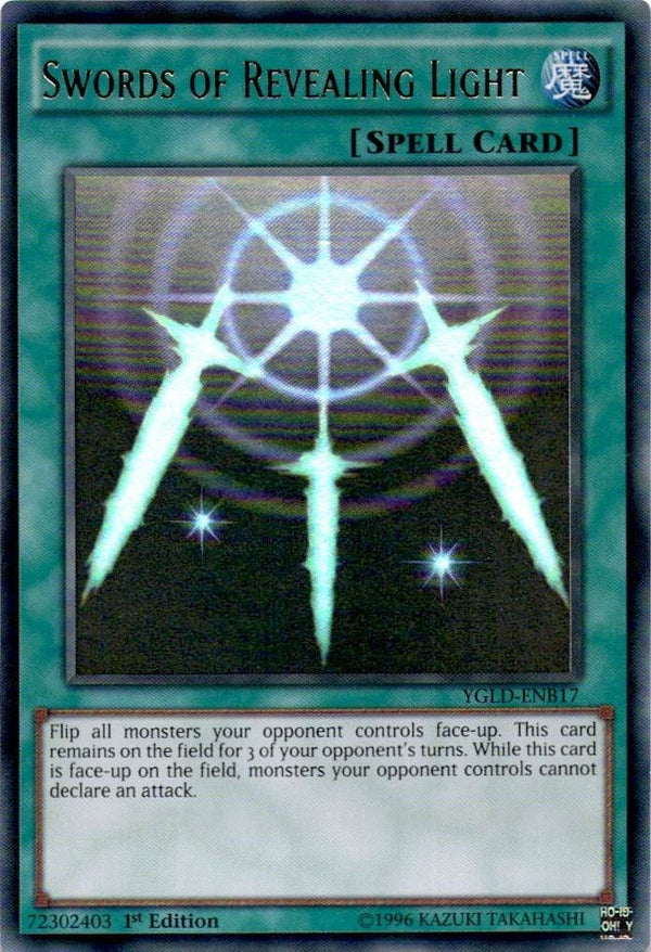 Yugioh Swords of Revealing Light YGLD-ENB17 Ultra Rare 1st Edition NM