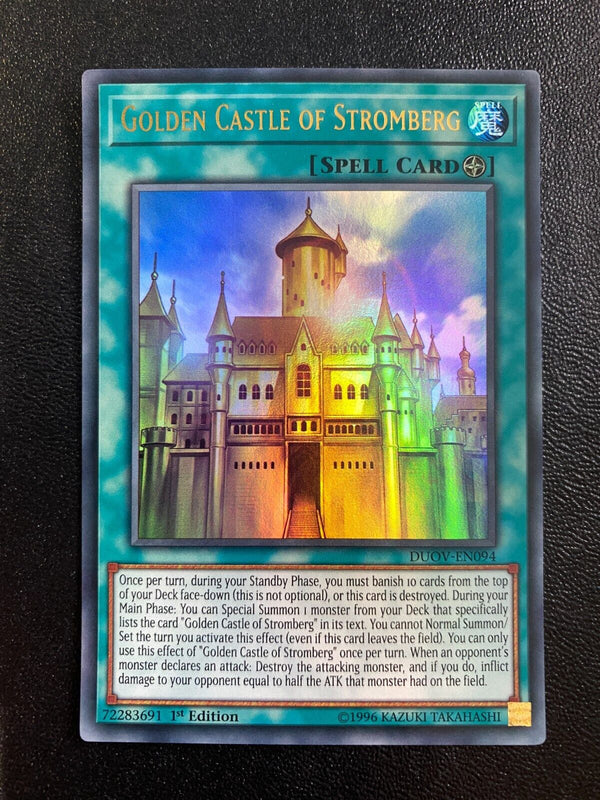 Yugioh Golden Castle of Stromberg DUOV-EN094 Ultra Rare 1st Edition VLP/NM