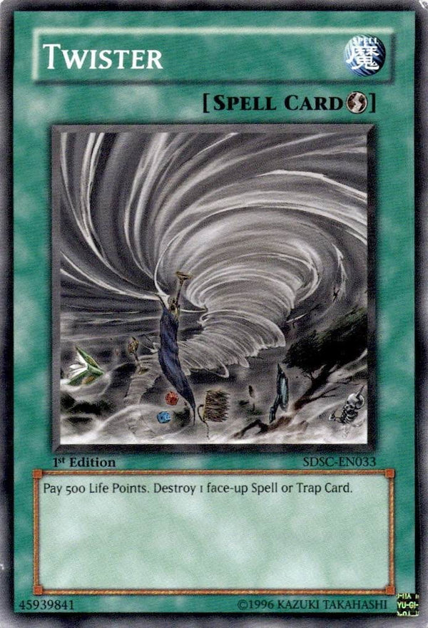 Yugioh Twister SDSC-EN033 Common 1st Edition LP