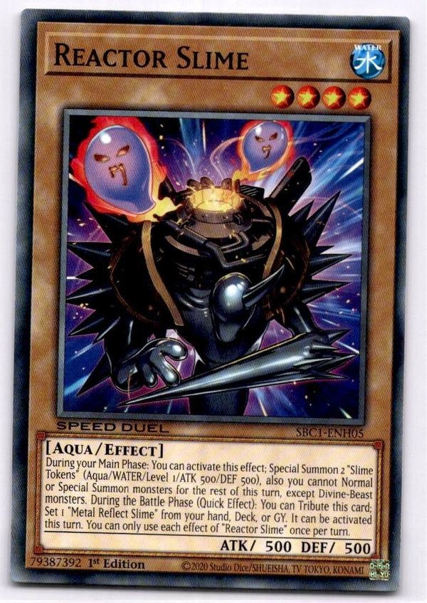 Yugioh Reactor Slime SBC1-ENH05 Common 1st Edition NM