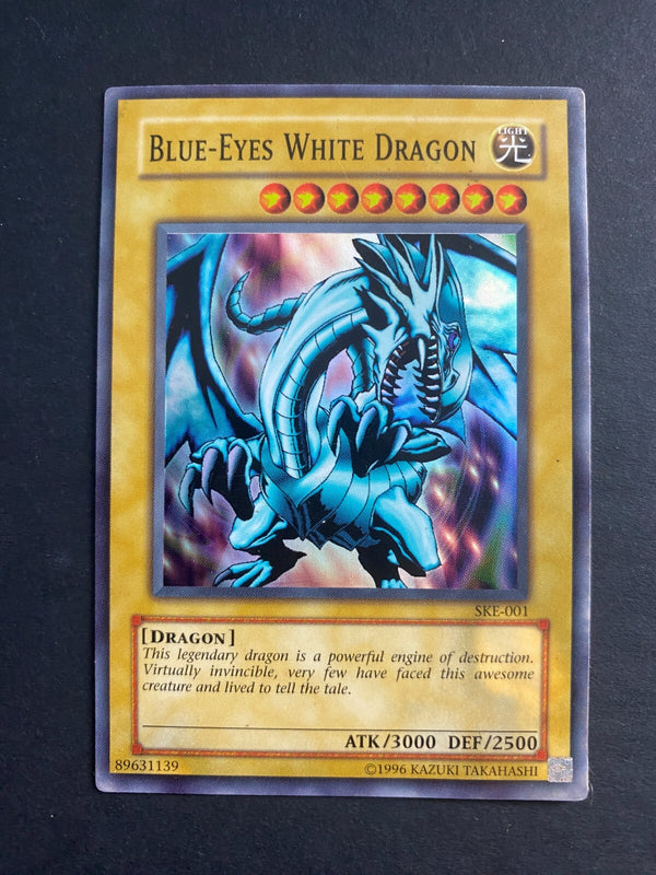 Yugioh Blue-Eyes White Dragon SKE-001 Super Rare Unlimited Edition HP (1)