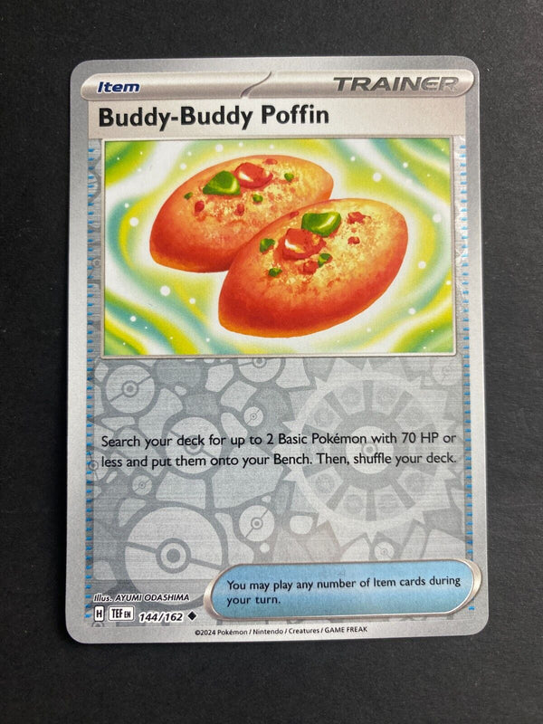 Pokemon Buddy-Buddy Poffin 144/162 Temporal Forces Reverse Holo NM