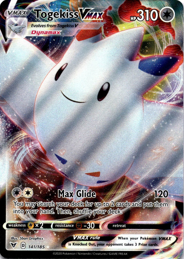 Pokemon Togekiss Vmax 141/185 Vivid Voltage Full Art Holo NM