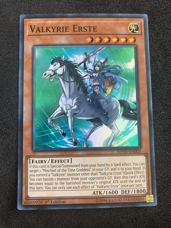 Yugioh Valkyrie Erste SHVA-EN003 Super Rare 1st Edition NM-Mint