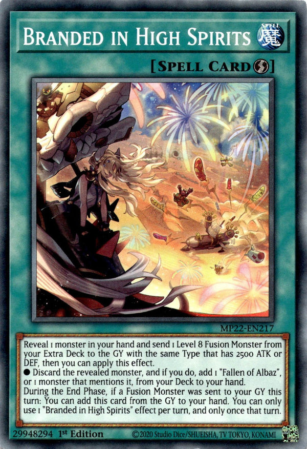 Yugioh Branded in High Spirits MP22-EN217 Common 1st Edition NM