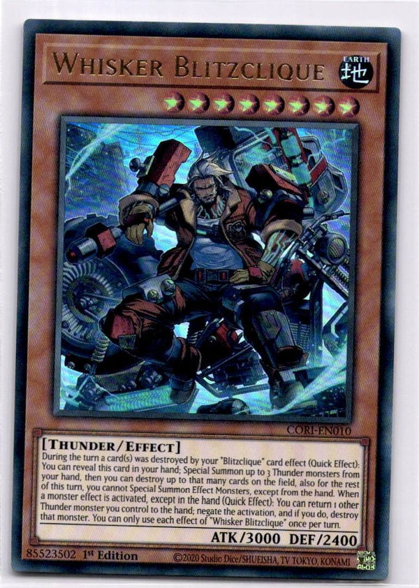 Yugioh Whisker Blitzclique CORI-EN010 Ultra Rare 1st Edition NM