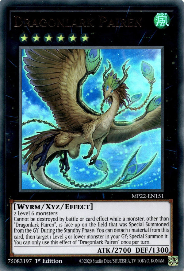 Yugioh Dragonlark Pairen MP22-EN151 Ultra Rare 1st Edition NM