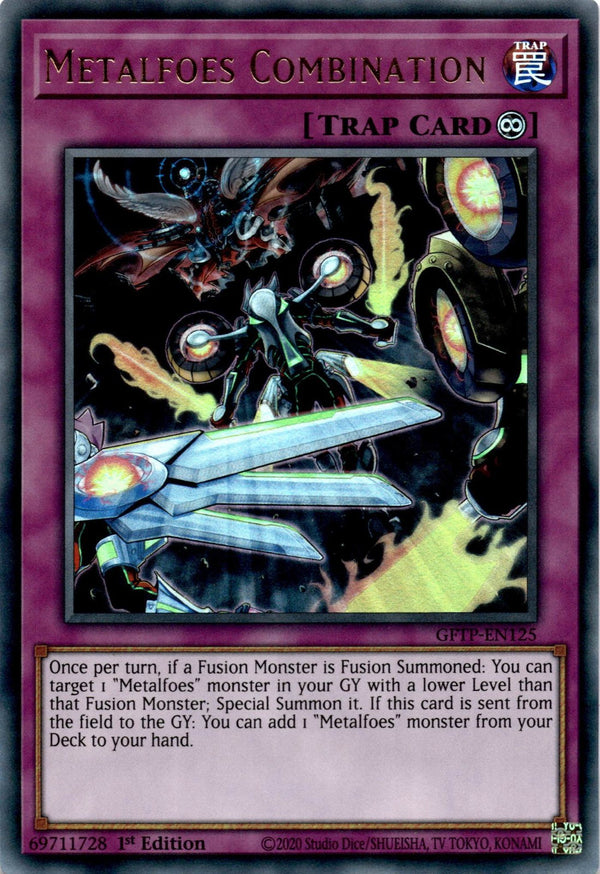 Yugioh Metalfoes Combination GFTP-EN125 Ultra Rare 1st Edition NM