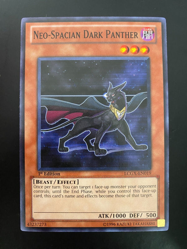 Yugioh Neo-Spacian Dark Panther LCGX-EN019 Common 1st Edition NM/MINT