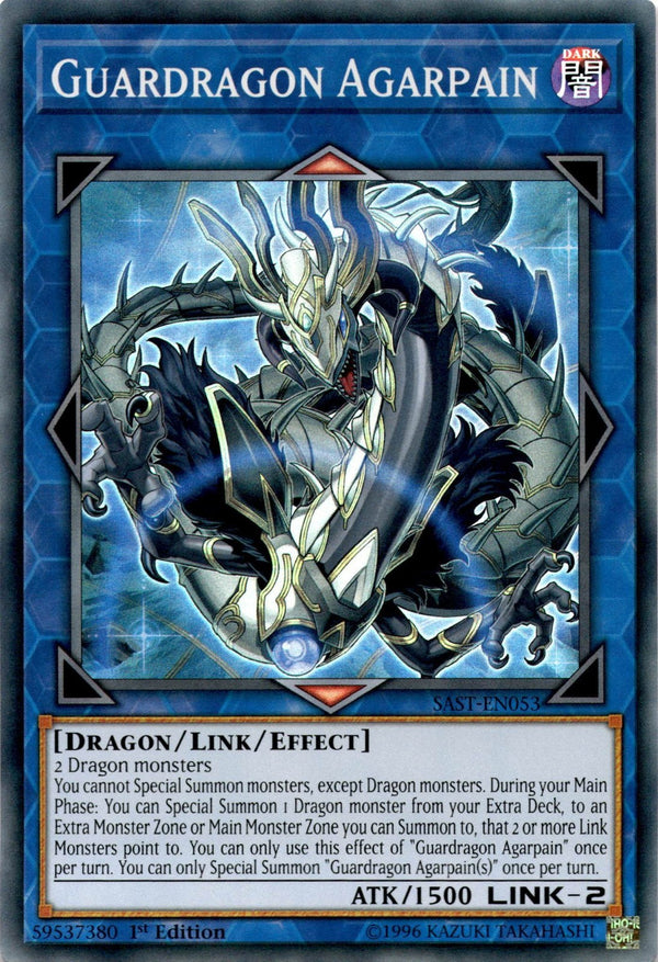 Yugioh Guardragon Agarpain SAST-EN053 Super Rare 1st Edition NM