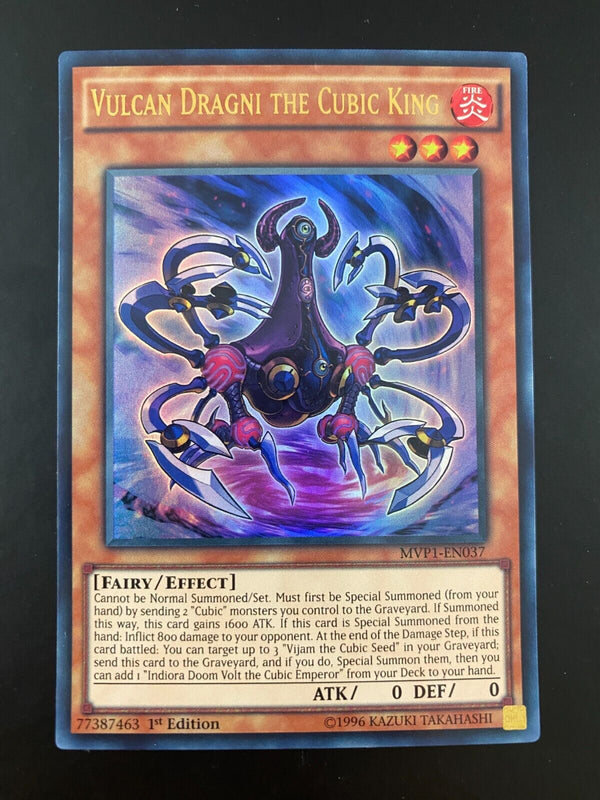 Yugioh Vulcan Dragni the Cubic King MVP1-EN037 Ultra Rare 1st Edition VLP/NM