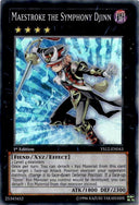 Yugioh Maestroke the Symphony Djinn YS12-EN043 Super Rar NM FOIL SHIFT MISPRINT
