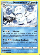 Pokemon Galarian Darmanitan 044/189 Darkness Ablaze Non Holo NM