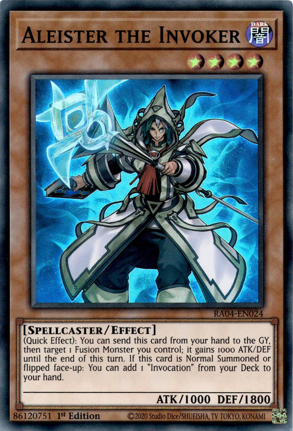 Yugioh Aleister the Invoker RA04-EN024 Super Rare 1st Edition NM
