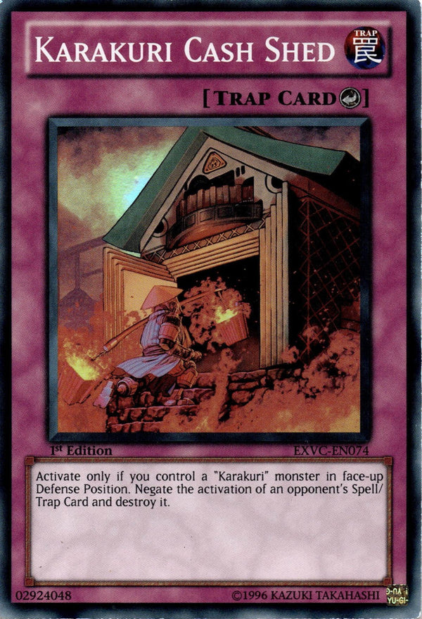 Yugioh Karakuri Cash Shed EXVC-EN074 Super Rare 1st Edition MP
