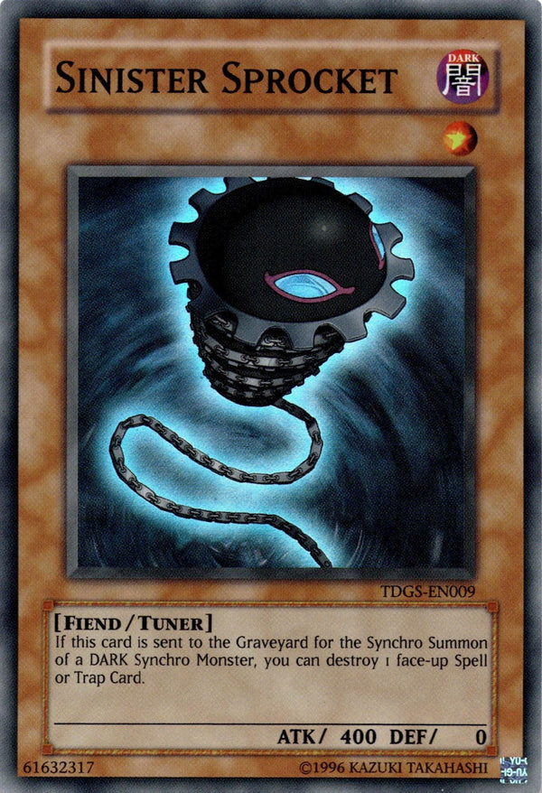 Yugioh Sinister Sprocket TDGS-EN009 Super Rare Unlimited Edition VLP/NM