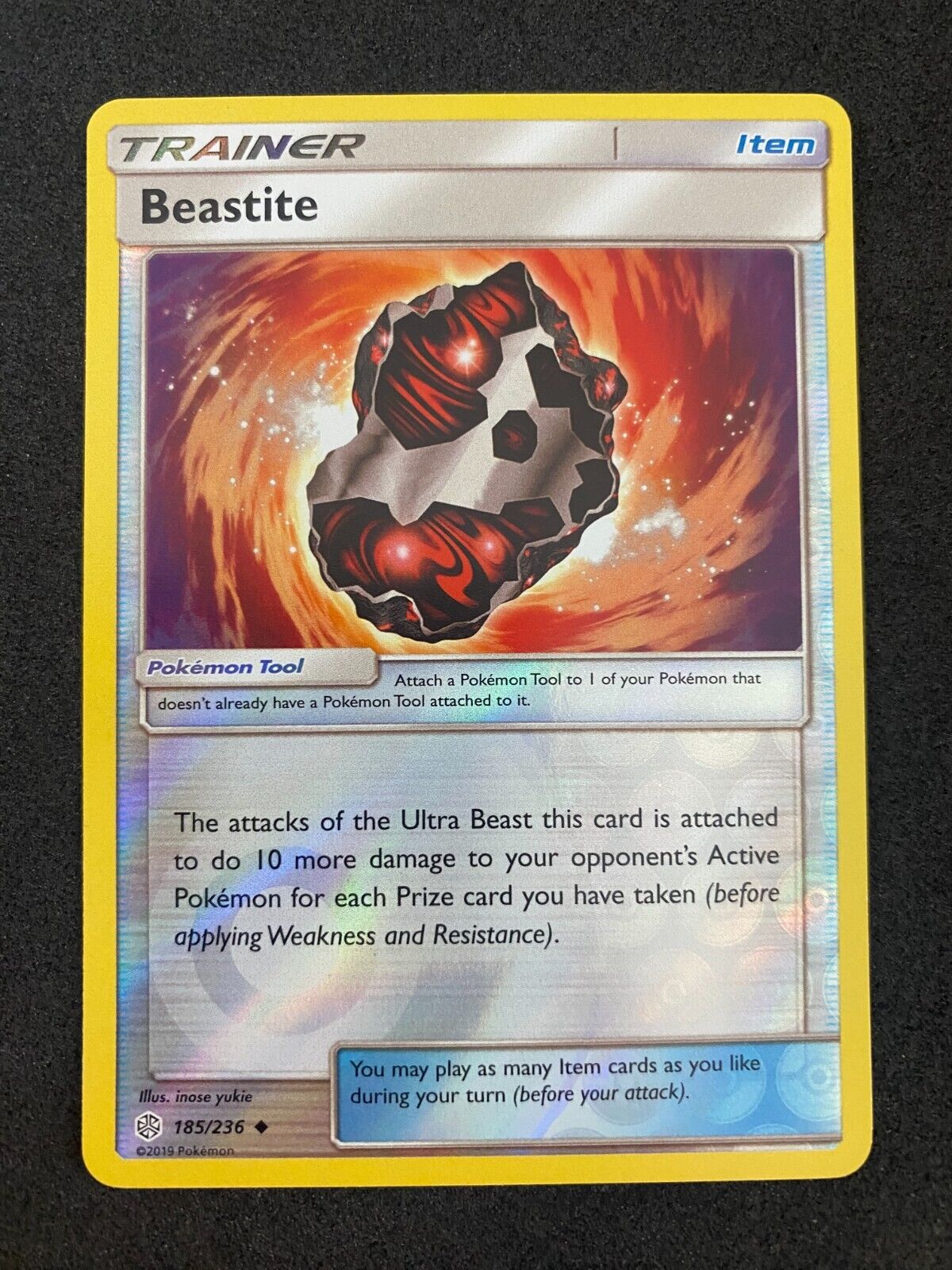 Pokemon Beastite 185/236 Cosmic Eclipse Reverse Holo MINT