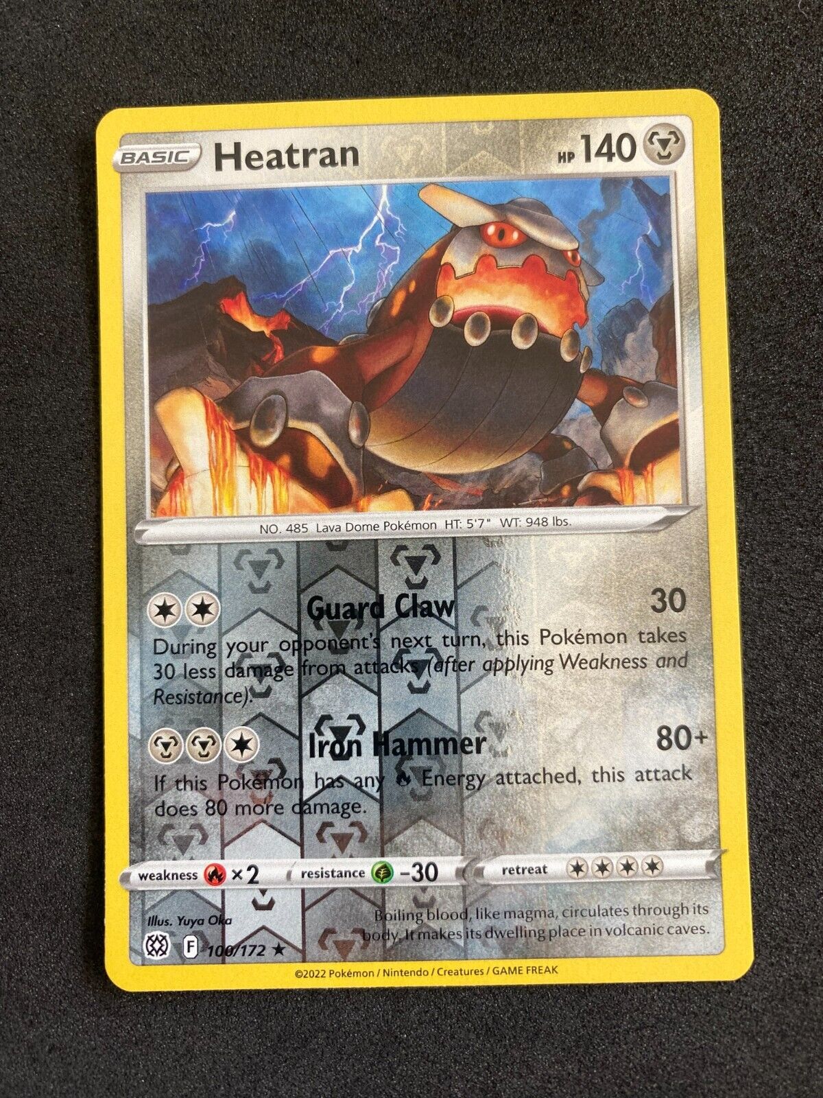 Pokemon Heatran 100/172 Brilliant Stars Reverse Holo NM