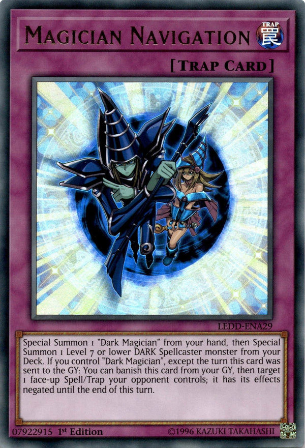 Yugioh Magician Navigation LEDD-ENA29 Ultra Rare 1st Edition NM