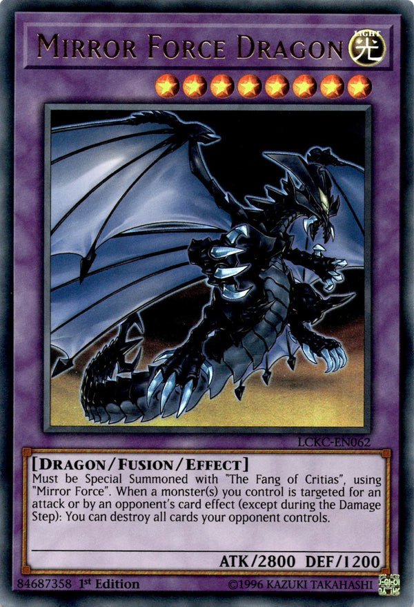 Yugioh Mirror Force Dragon LCKC-EN062 Ultra Rare 1st Edition LP