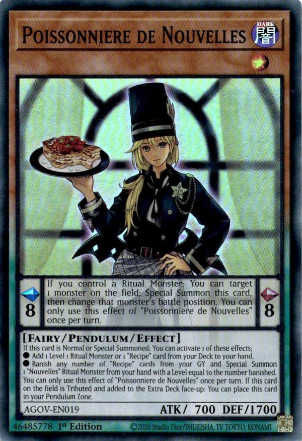 Yugioh Poissonniere de Nouvelles AGOV-EN019 Super Rare 1st Edition NM
