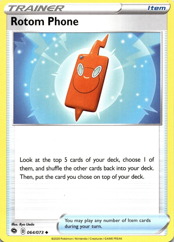Pokemon Rotom Phone 064/073 Champion's Path Non Holo NM