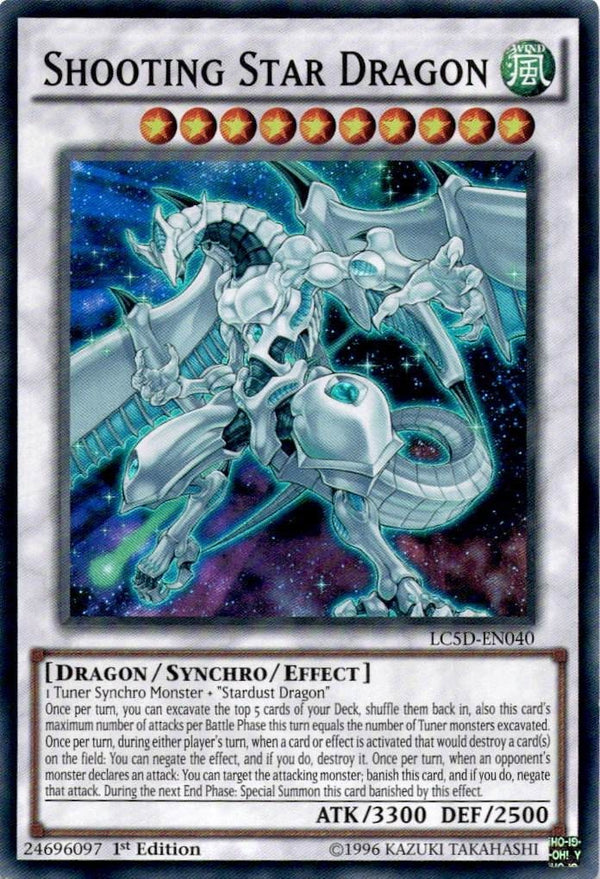 Yugioh Shooting Star Dragon LC5D-EN040 Super Rare 1st Edition LP