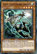 Yugioh Felis, Lightsworn Archer BLLR-EN043 Ultra Rare 1st Edition LP