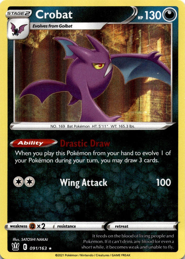 Pokemon Crobat 091/163 Battle Styles Holo NM
