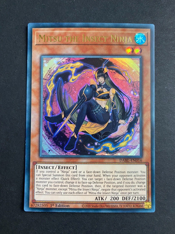 Yugioh Mitsu the Insect Ninja DABL-EN016 Ultra Rare 1st Edition NM