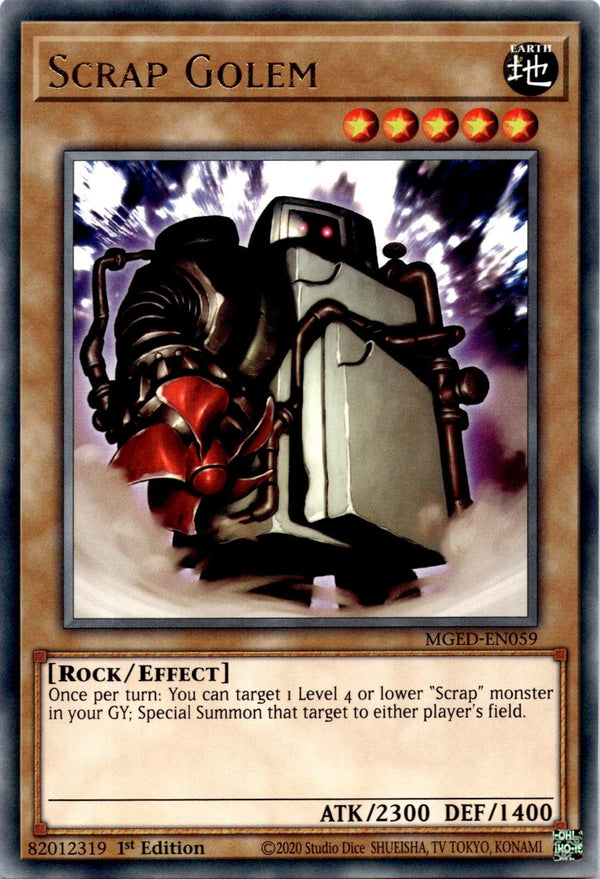 Yugioh Scrap Golem MGED-EN059 Rare 1st Edition NM