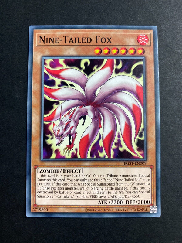 Yugioh Nine-Tailed Fox EGS1-EN009 Common 1st Edition NM