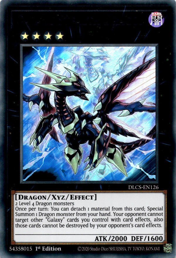 Yugioh Galaxy Stealth Dragon DLCS-EN126 Purple Ultra Rare 1st Edition LP