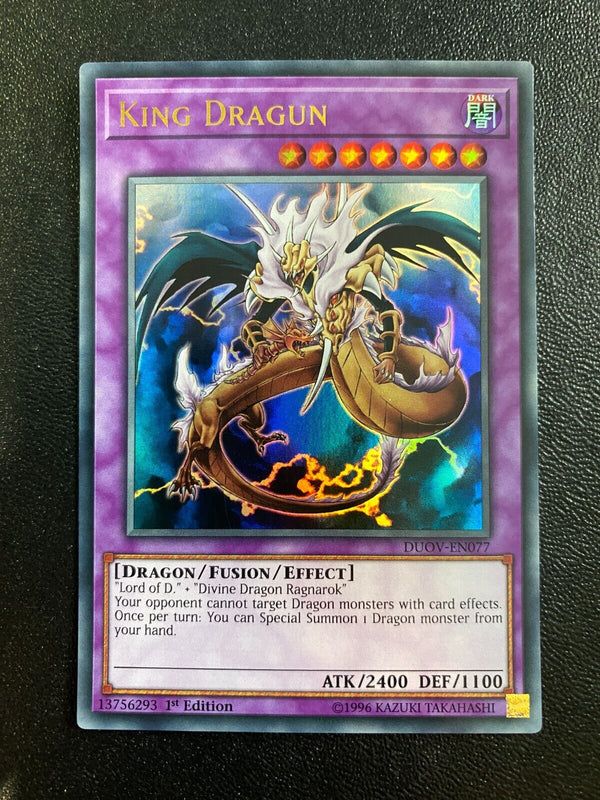 Yugioh King Dragun DUOV-EN077 Ultra Rare 1st Edition NM