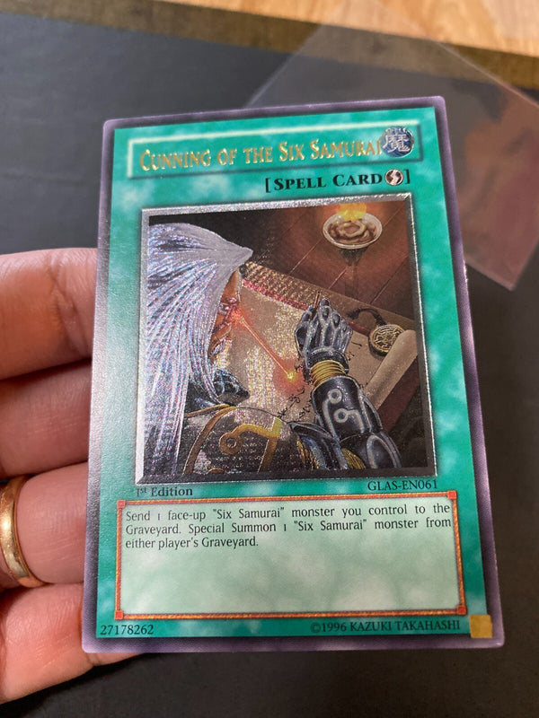 Yugioh Cunning of the Six Samurai GLAS-EN061 Ultimate Rare 1st Ed Euro VLP/NM