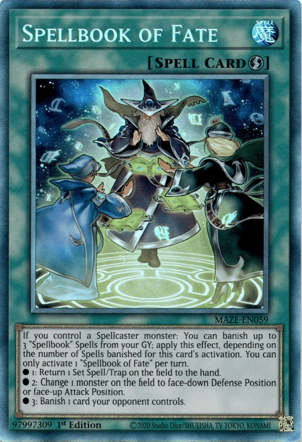 Yugioh Spellbook of Fate MAZE-EN059 Prismatic Collector’s Rare 1st Edition NM
