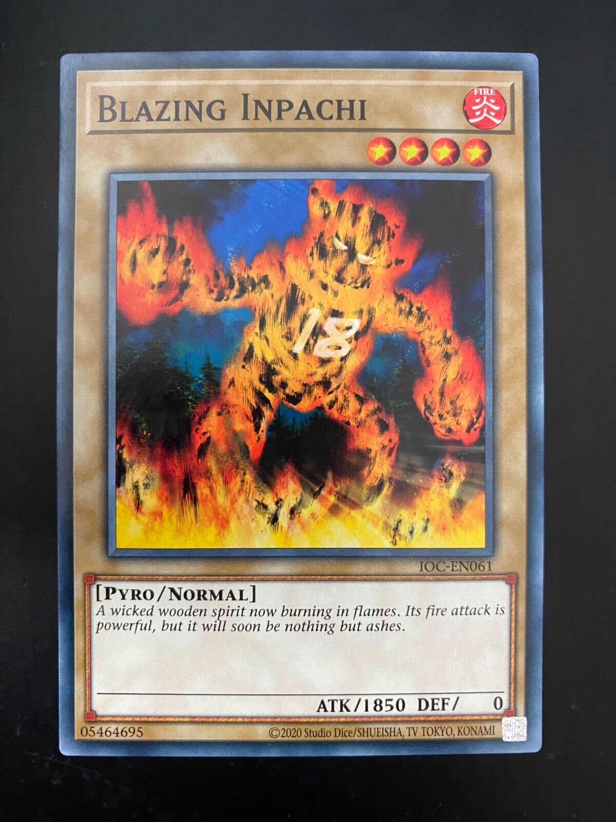 Yugioh Blazing Inpachi IOC-EN061 Common Unlimited Edition NM/MINT