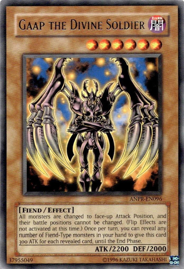 Yugioh Gaap the Divine Soldier ANPR-EN096 Rare Unlimited Edition LP