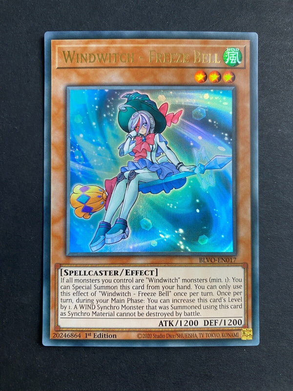 Yugioh Windwitch - Freeze Bell BLVO-EN017 Ultra Rare 1st Edition NM