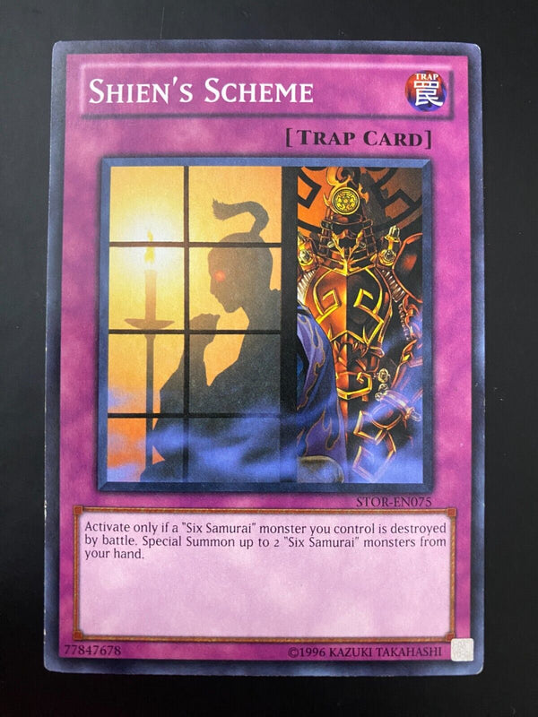 Yugioh Shien's Scheme STOR-EN075 Common Unlimited Edition LP/VLP