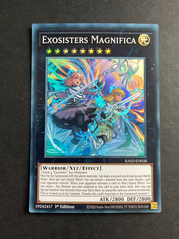 Yugioh Exosisters Magnifica RA02-EN038 Super Rare 1st Edition NM